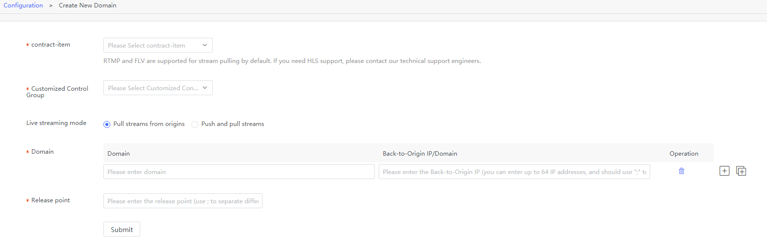 Self-Service Configuration for China Premium Service Onboarding